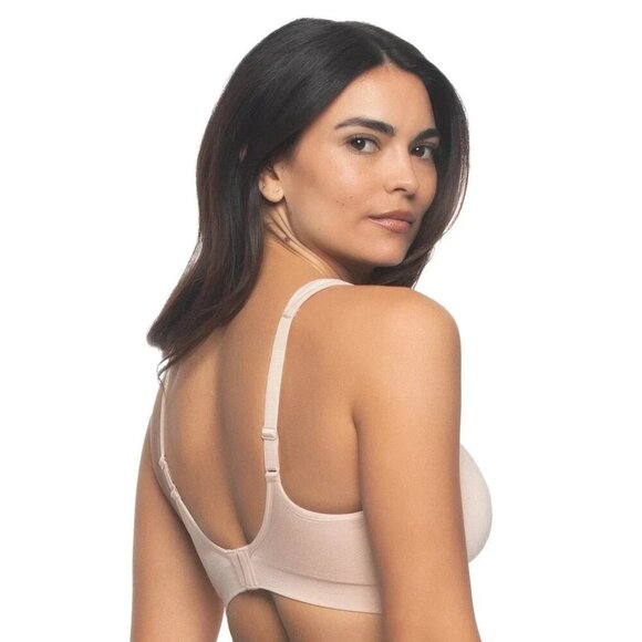 NEW 2-Pack Felina Women's S Adaptive Cup Wire Free Bra Black Beige - Picture 3 of 8